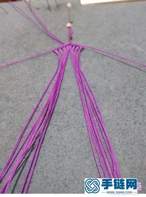 绳编车挂嵌珠挂绳部分的详细编制教程