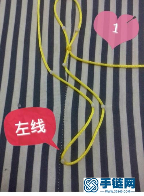 绳编猫眼盘长结车挂的编制教程
