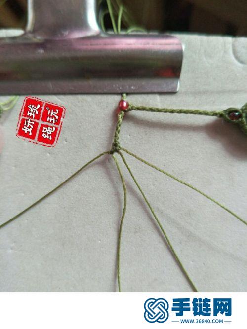 中国结绳编翱翔天使项链的制作图解
