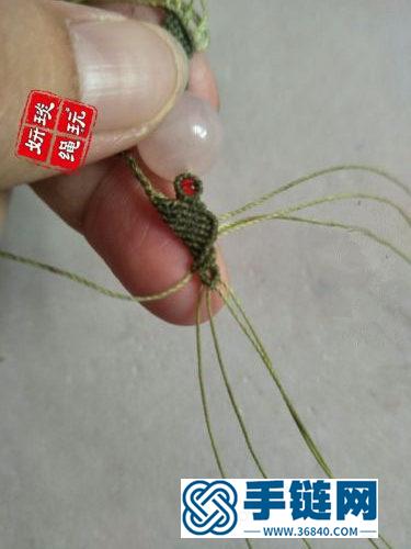 中国结绳编翱翔天使项链的制作图解