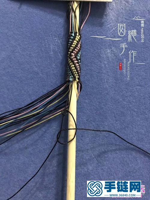 多色立体手绳的详细编制教程