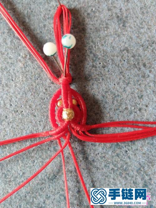 绳编二合小挂饰、手链的详细编制教程