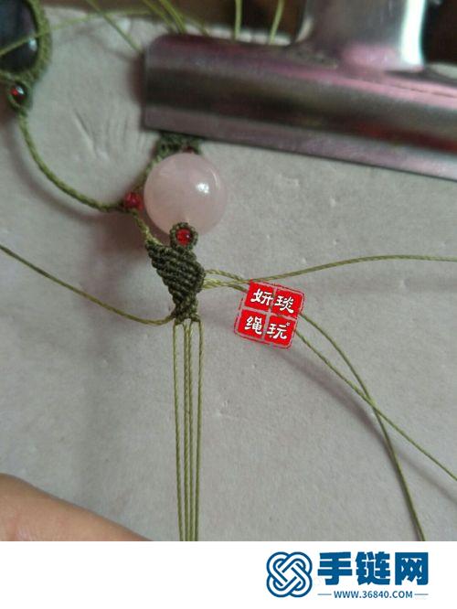 中国结绳编翱翔天使项链的制作图解