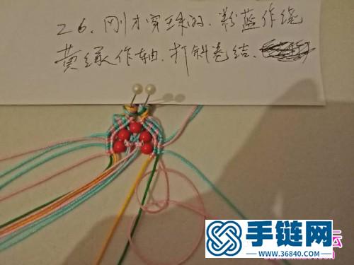 一步步教你梅花朵朵手链的详细编制教程