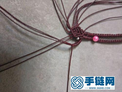 中国结八股辫尾扣一丈红的详细编制方法