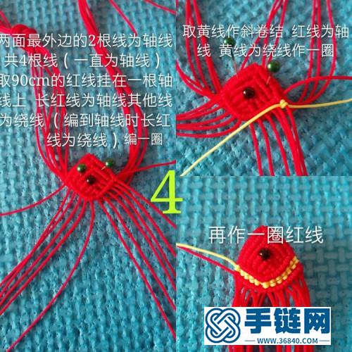 一步步教你绳编小鲤鱼的缝制教程