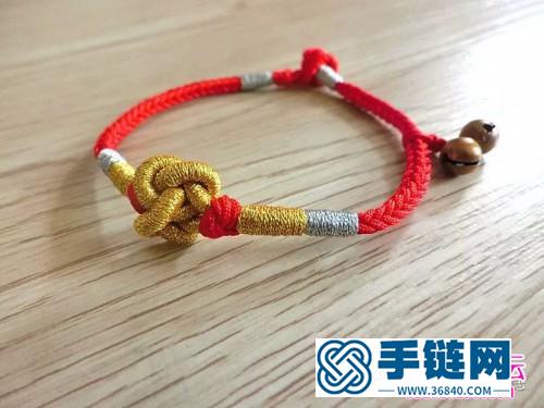 玉线、金银线、铃铛手绳的制作方法