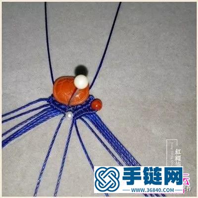 绳编南红富甲手绳的详细制作图解