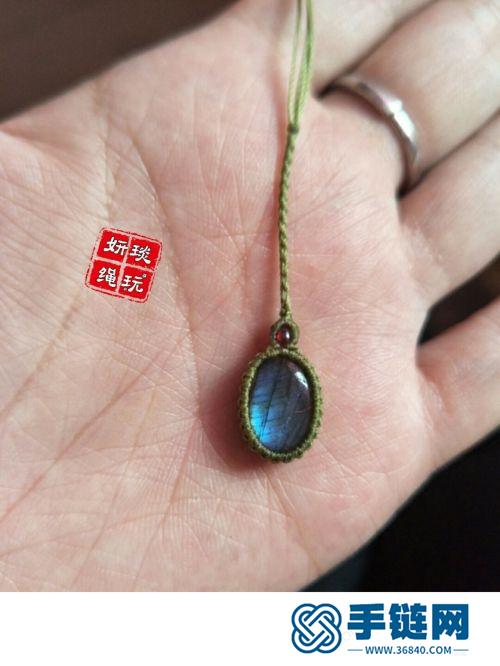 中国结绳编翱翔天使项链的制作图解
