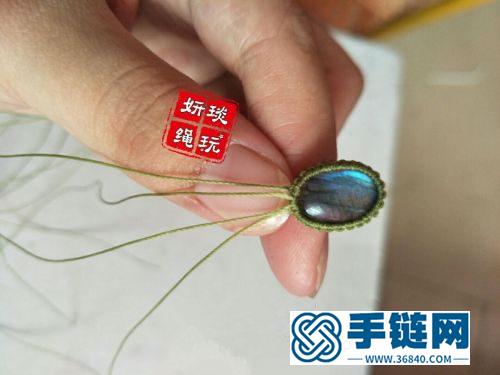 中国结绳编翱翔天使项链的制作图解