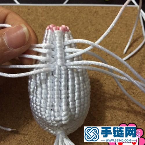 中国结编织制作的立体小兔子图解（简简单单999）