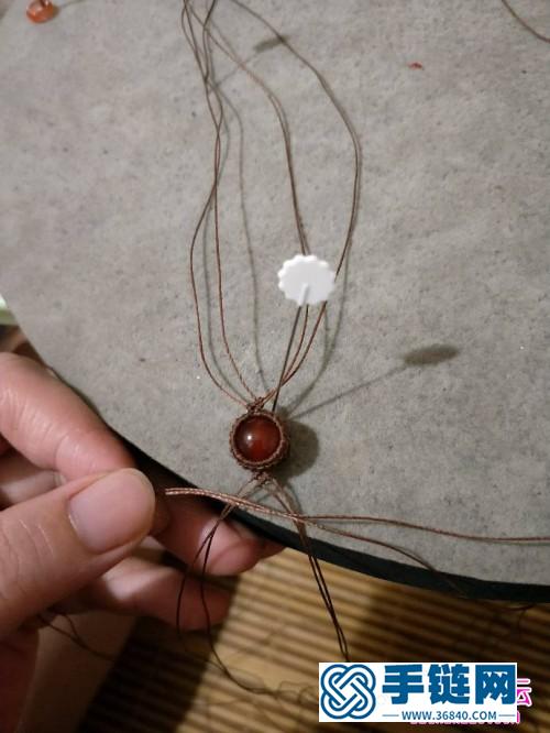 蜡线玛瑙珠子手链的详细编制教程