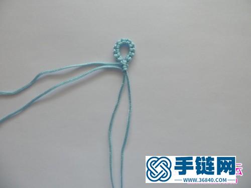 绳+串珠编手绳的编制教程