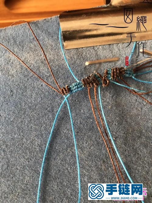 绳遍微芯蜡线檀木珠脚链的详细编制教程（囡绳手作）