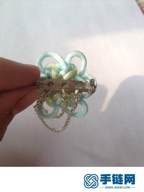 清新套色胸针的编法