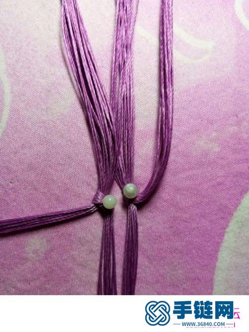 蜡线珠子手链的详细制作图解