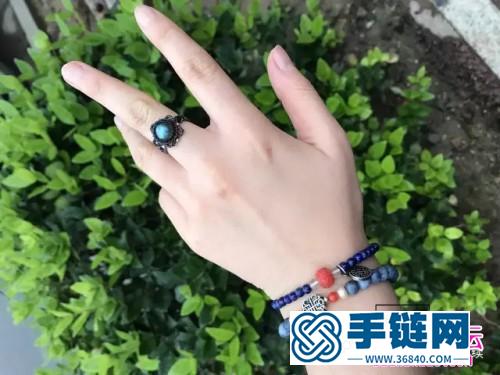 绳编彩金蜡线星芒织造项链吊坠的详细编制图解