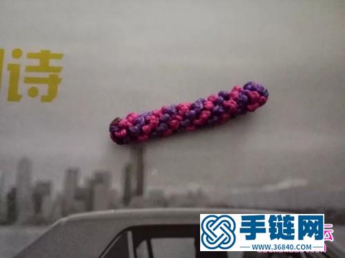 绳编南美圆蜡线风信子手链的编织教程