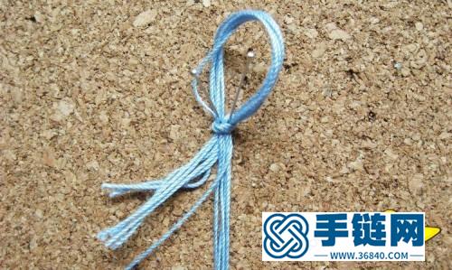 中国结无尽结项链挂件的详细制作步骤图