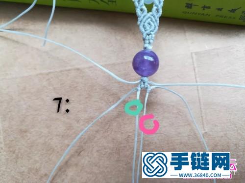 扁蜡macrame单珠手绳的详细制作图解