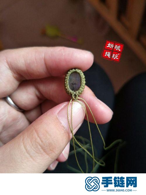 中国结绳编翱翔天使项链的制作图解