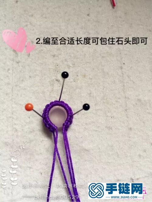 玉线包石粉晶耳环的详细制作图解