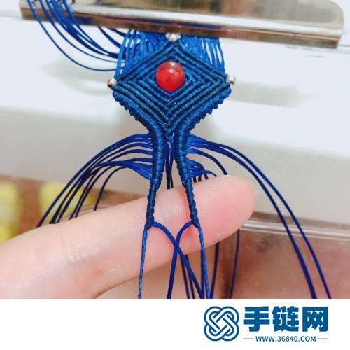 中国结扁蜡银珠玛瑙项链吊坠的详细编制方法