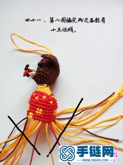 绳编喜庆汪星人挂件摆件的详细编制教程