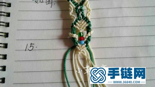 玉线幸运手链的编织方法