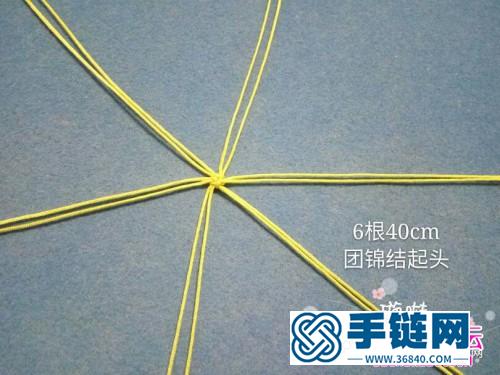 绳编迷你维尼熊的详细编制步骤图