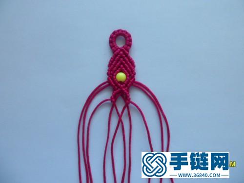 绳编镂空串珠手绳的的详细编法