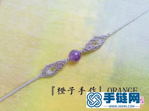 扁蜡macrame单珠手绳的详细制作图解