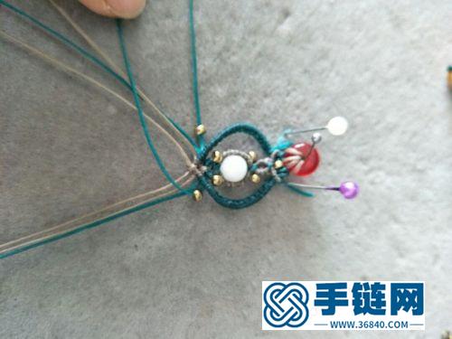 蜡线玉扣包珠耳饰的详细制作图解