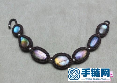 蜡线随形宝石手镯的详细制作图解