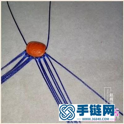 绳编南红富甲手绳的详细制作图解
