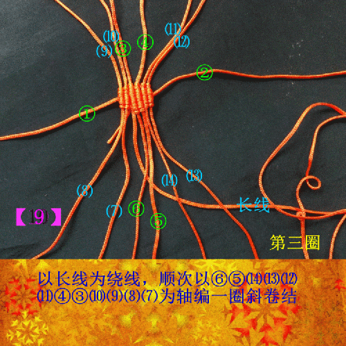 中国结玉线呆萌小狗的详细编法步骤图