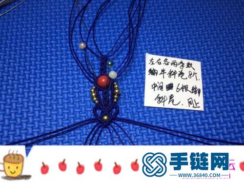南美腊线绳编手链·额饰·颈项链的制作方法