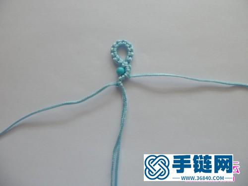 绳+串珠编手绳的编制教程