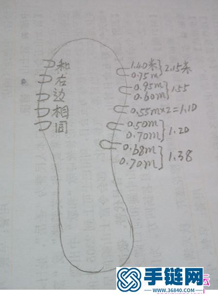 绳编双色蝴蝶拖鞋的详细编制教程