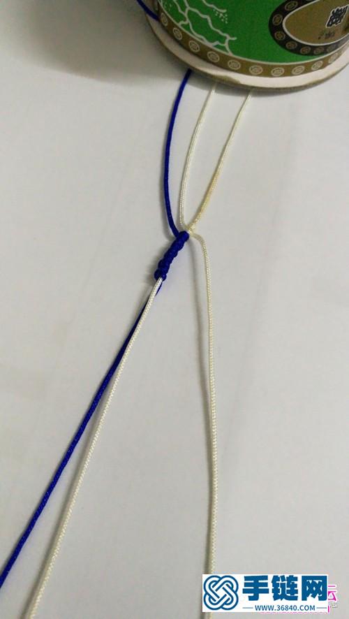 玉线绳编雾花耳环的制作方法