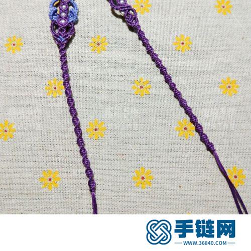 中国结圆蜡银珠蜜蜡项链绳的详细编制方法
