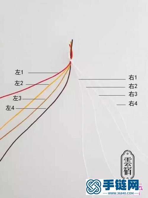 二条点缀夏日的手绳的制作步骤图