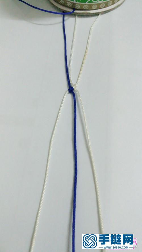 玉线绳编雾花耳环的制作方法
