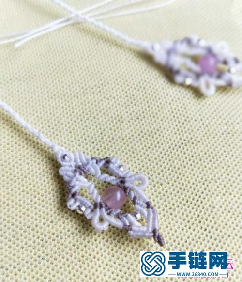 扁蜡银珠绳编尾扣的详细制作图解