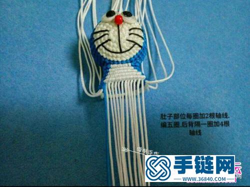 用绳编的哆啦A梦详细编制图解