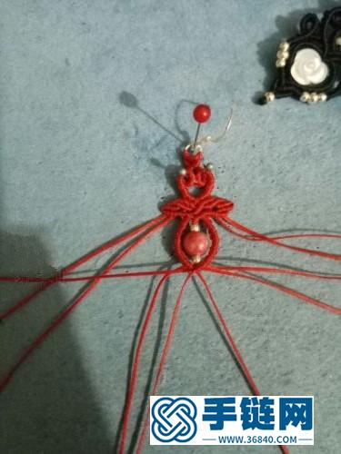 用绳仿外网欧式花耳环的详细制作图解