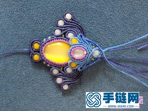 绳编飞翔的小鸟挂饰的详细制作图解