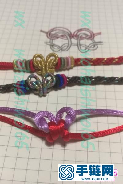 绳编金蝶结的制作图解
