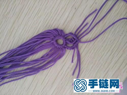 绳编镂空手链的编制图解