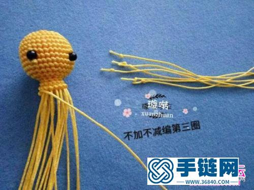 想不到是用绳编的！玉线编织超萌皮卡丘的详细图解